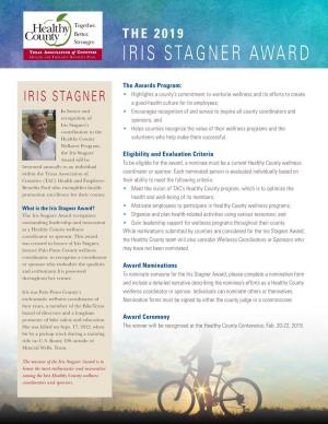 Iris Stagner Award Nomination Form