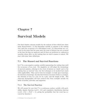 Chapter 7: Survival Models