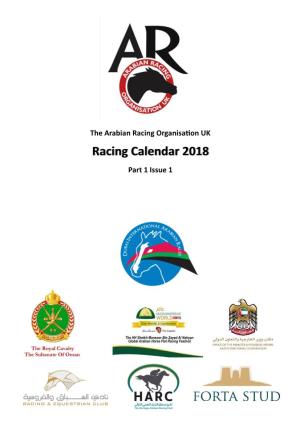 Racing Calendar 2018