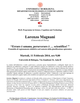Lorenzo Magnani (Università Di Pavia)