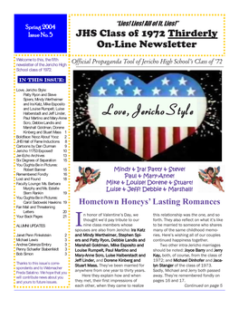 Spring 2004 Newsletter