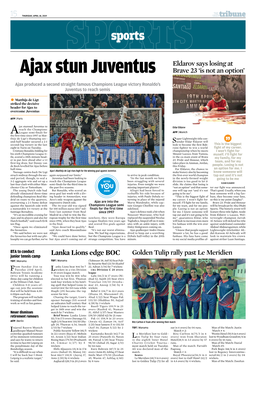 Matthijs De Ligt Striked• the Decisive Header for Ajax to Overcome Juventus