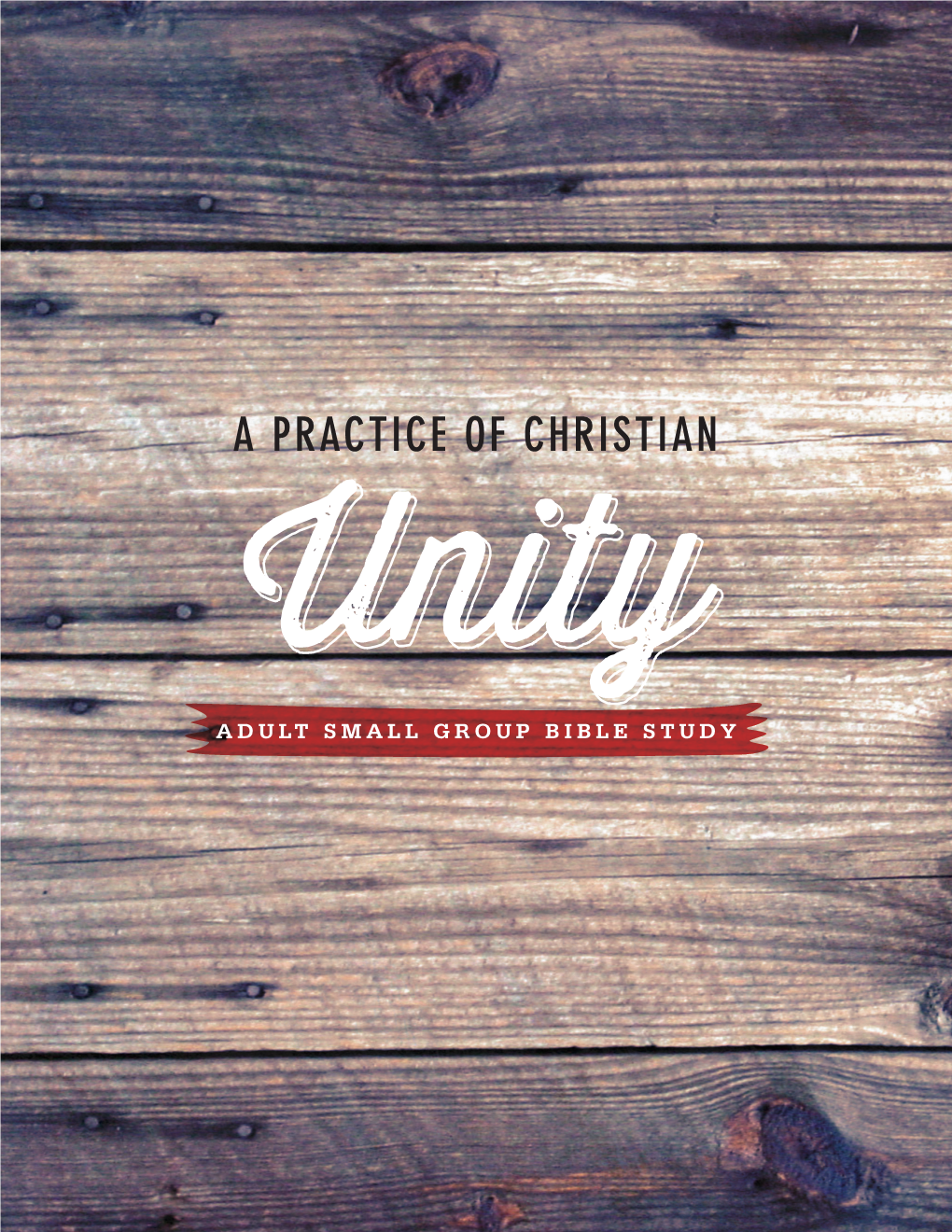 A Practice of Christian Unity Adult Small Group Bible Study the Faith Formation Ministries Team, with Special Thanks to Coauthors Irene Bakker (D