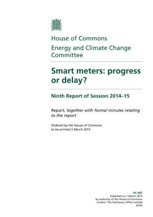 Smart Meters: Progress Or Delay?