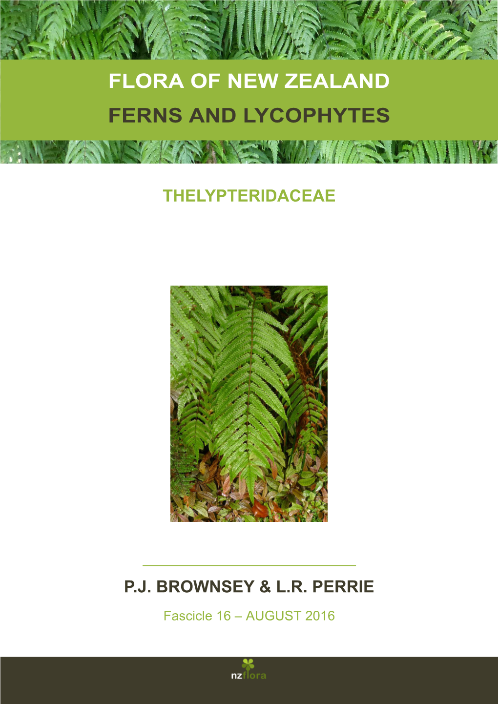 Flora of New Zealand Ferns and Lycophytes