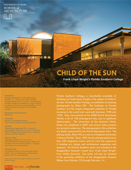 CHILD of the SUN Frank Lloyd Wright’S Florida Southern College