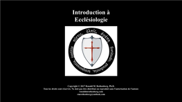 Introduction À Ecclésiologie