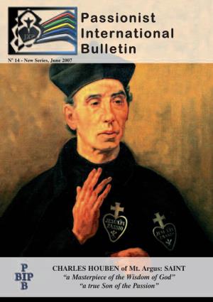 Passionist International Bulletin N° 14 - New Series, June 2007