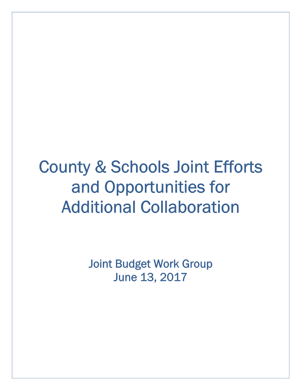 FY2017 County Schools Shared Services