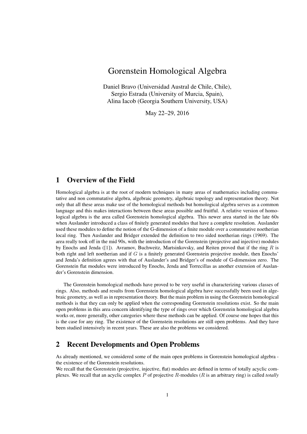 Gorenstein Homological Algebra