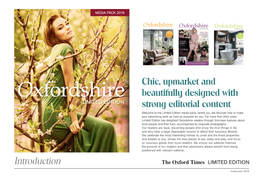 Chic, Upmarket and Beautifully Designed with Strong Editorial