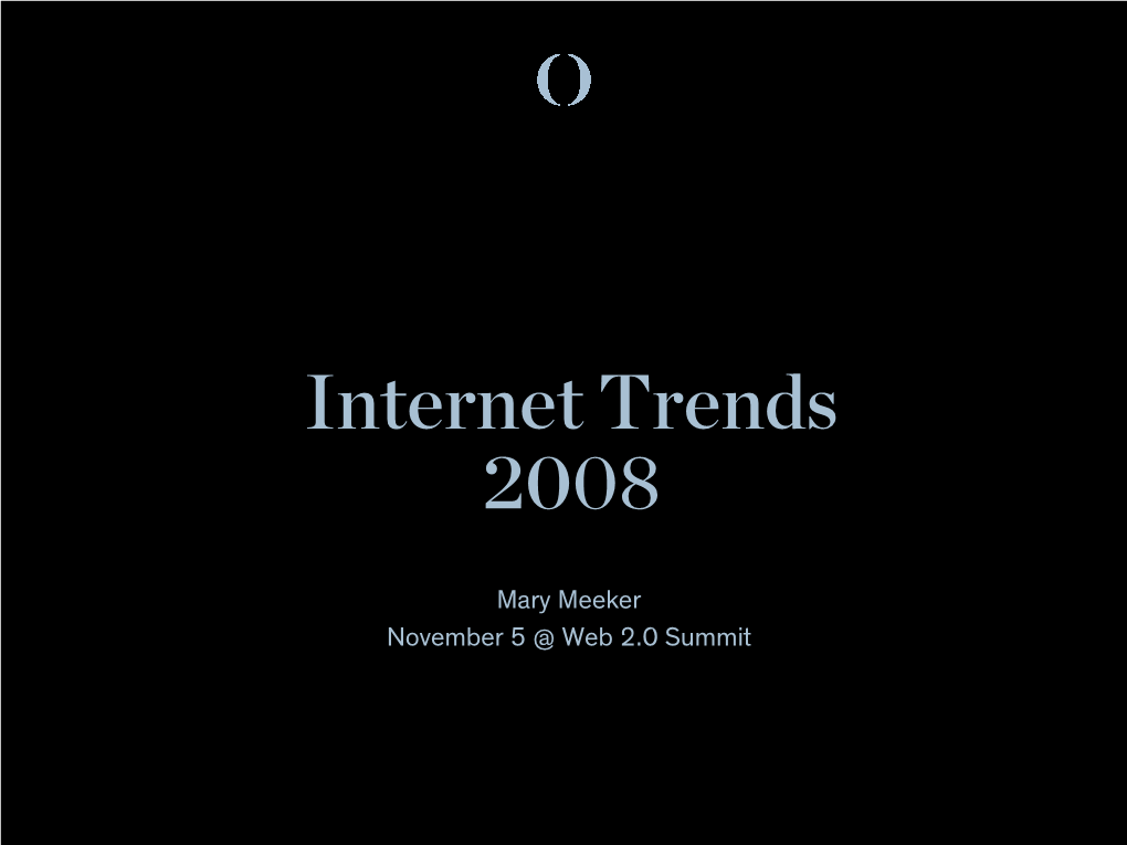 Internet Trends 2008