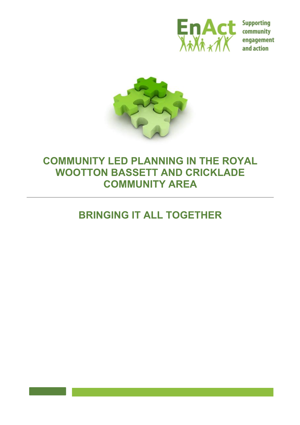 Community Led Planning in the Royal Wootton Bassett and Cricklade Community Area