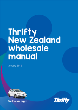 Thrifty New Zealand Wholesale Manual
