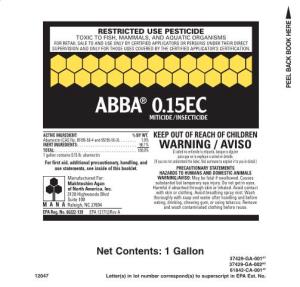 Abba® 0.15Ec Miticide/Insecticide