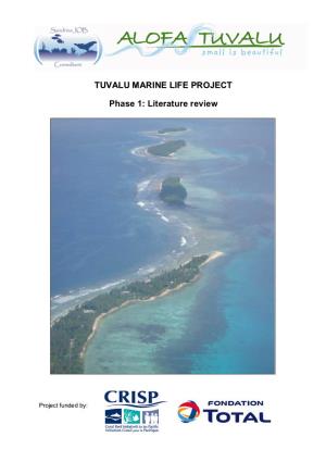 TUVALU MARINE LIFE PROJECT Phase 1: Literature Review