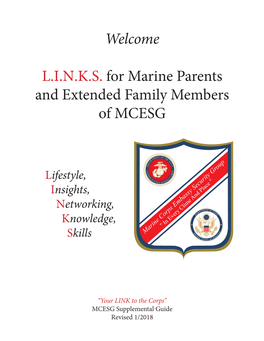 LINKS for Marine Parents and Extended Family Members of MCESG