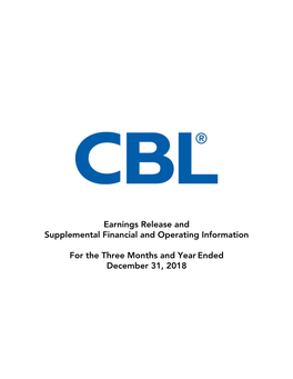 CBL-12.31.2018 ER & Supplemental