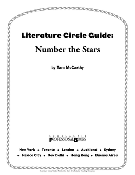 Literature Circle Guide – Number the Stars