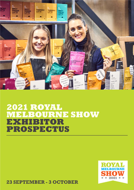 2021 Royal Melbourne Show Exhibitor Prospectus