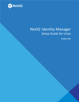 Netiq Identity Manager Setup Guide for Linux