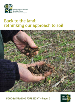 Back to the Land: Rethinking Our Approach to Soil