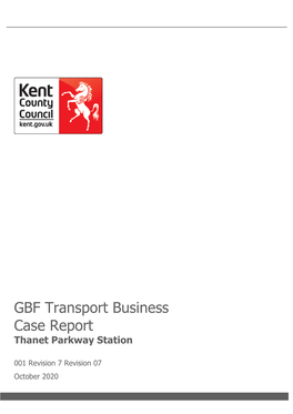 Thanet Parkway Station Business Case