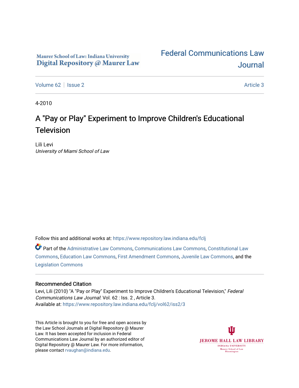 A "Pay Or Play" Experiment to Improve Children's Educational Television