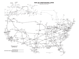 MAP of GREYHOUND LINES 723 720 Fort Nelson High Level GREYHOUND CANADA TRANSPORTATION CORP