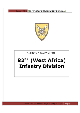 82 (West Africa) Infantry Division ]