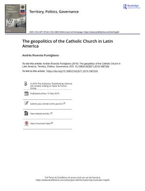 The Geopolitics of the Catholic Church in Latin America