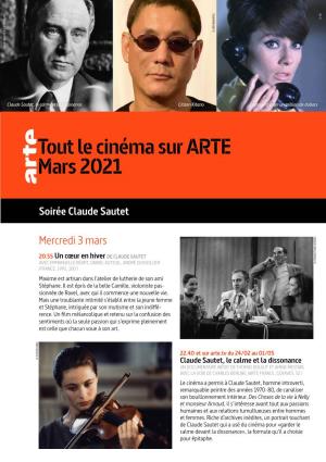 Tout Le Cinéma Sur ARTE Mars 2021