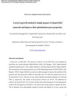 Template for Electronic Submission to ACS Journals