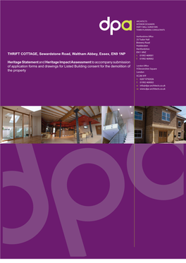 1 Thrift Cottage, Sewardstone Road, Waltham Abbey, Essex, EN9