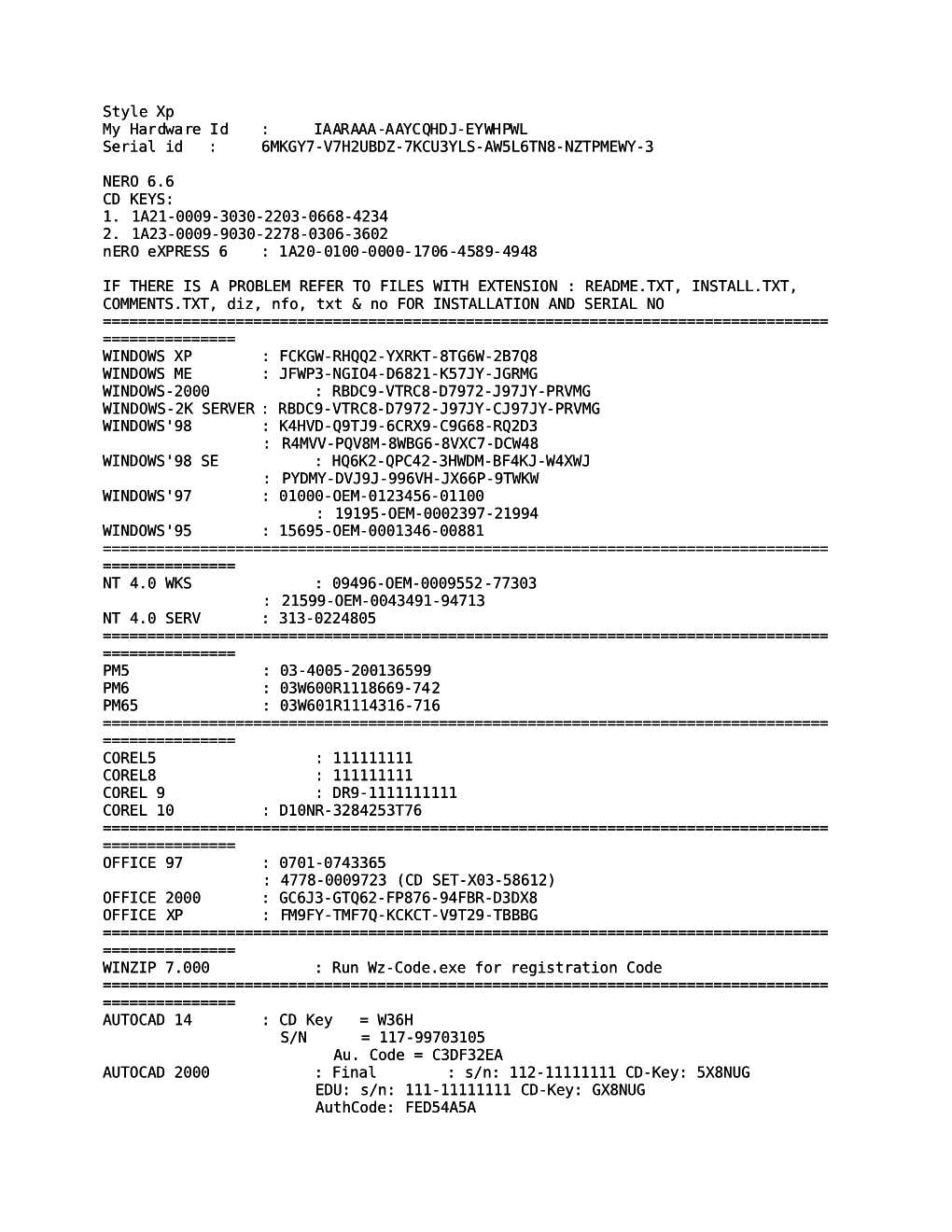 IAARAAA-AAYCQHDJ-EYWHPWL Serial Id : 6MKGY7-V7H2UBDZ