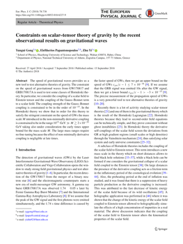 Constraints on Scalar–Tensor Theory of Gravity by the Recent Observational Results on Gravitational Waves