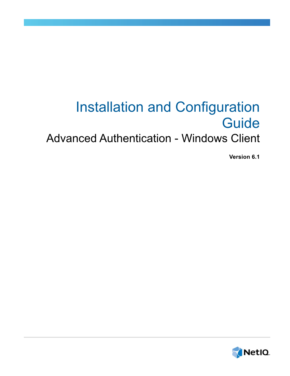 Advanced Authentication - Windows Client