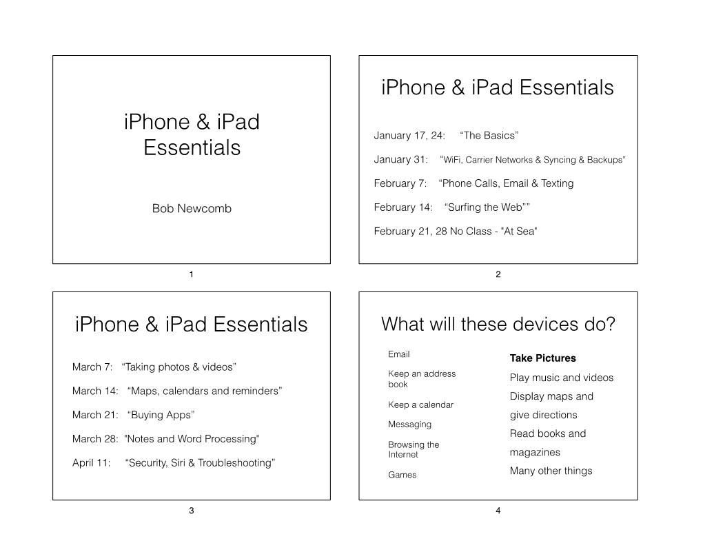 Iphone Ipad Essentials