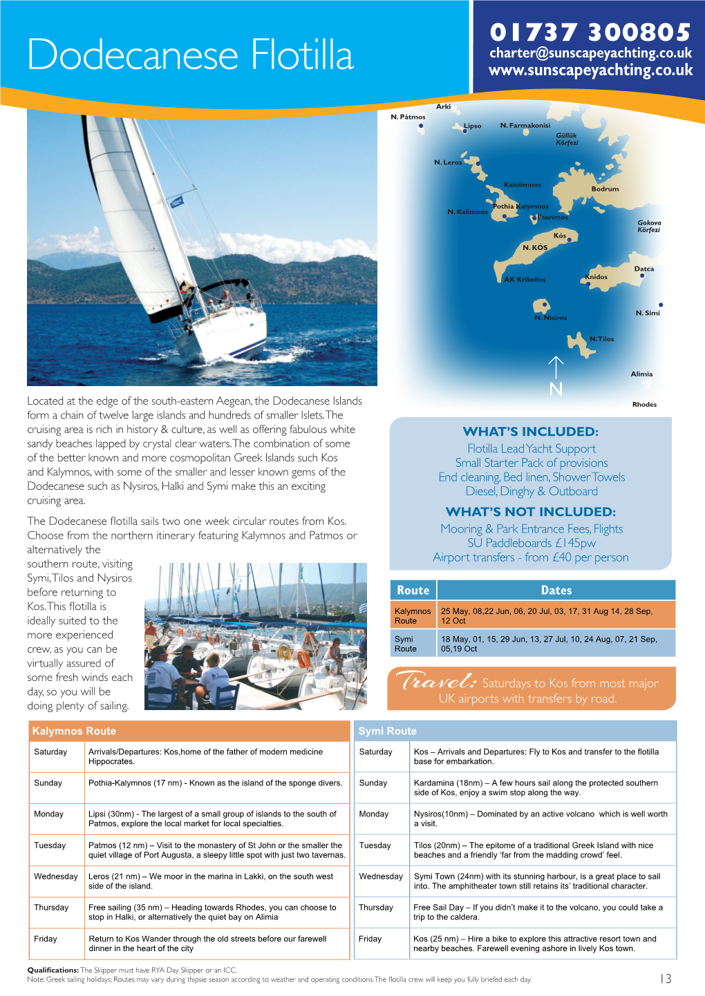 Greece Dodecanese Flotilla 2019