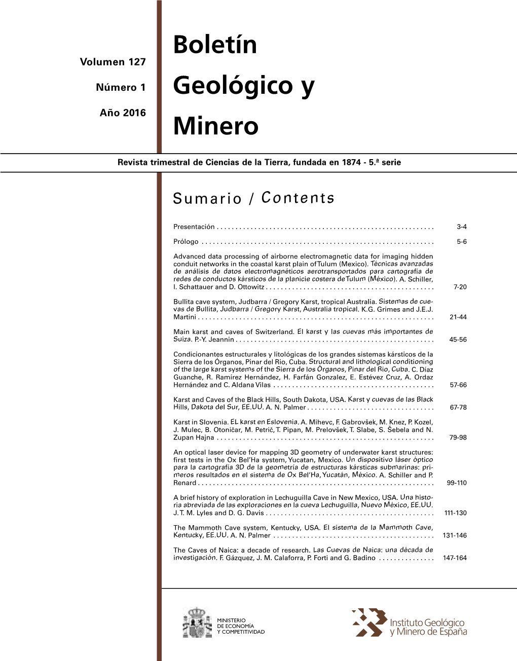 Boletín Geológico Y Minero