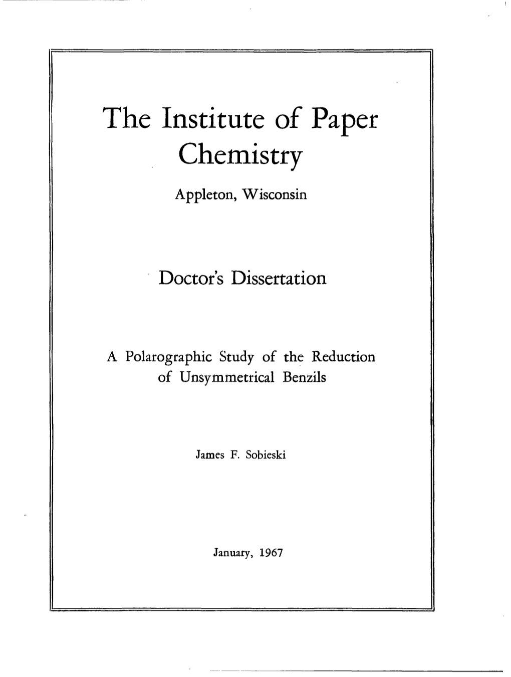 The Institute of Paper Chemistry