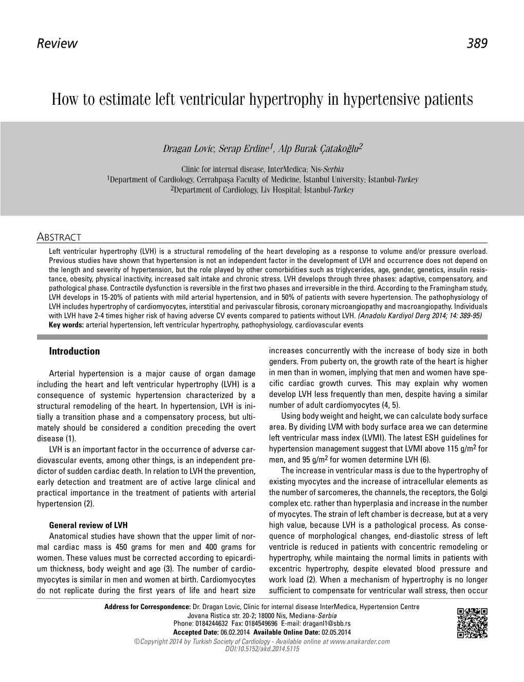 How to Estimate Left Ventricular Hypertrophy in Hypertensive Patients