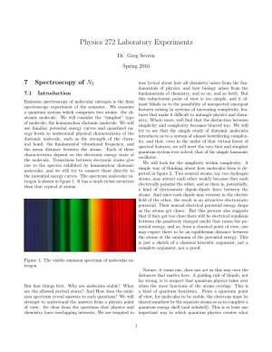 7 Spectroscopy of N2