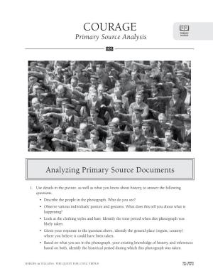 COURAGE Primary Source Analysis