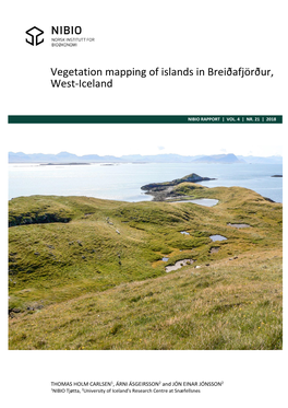 Vegetation Mapping of Islands in Breiðafjörður, West-Iceland
