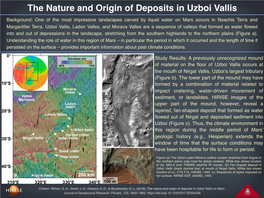 The Nature and Origin of Deposits in Uzboi Vallis