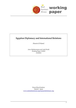 Egyptian Diplomacy and International Relations