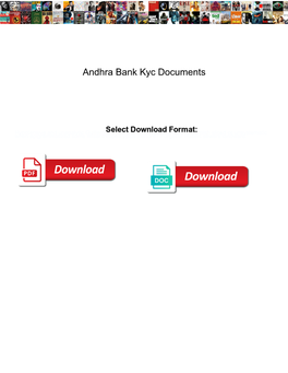 Andhra Bank Kyc Documents
