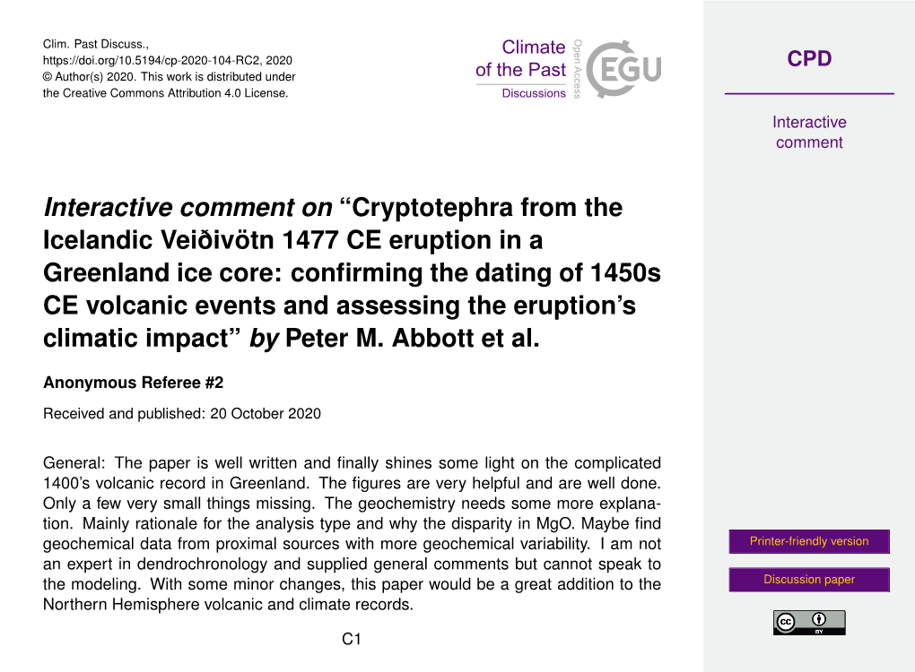 Cryptotephra from the Icelandic Veiðivötn 1477 CE Eruption in a Greenland Ice Core: Confirming the D
