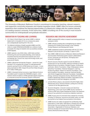 Umbc Achievements